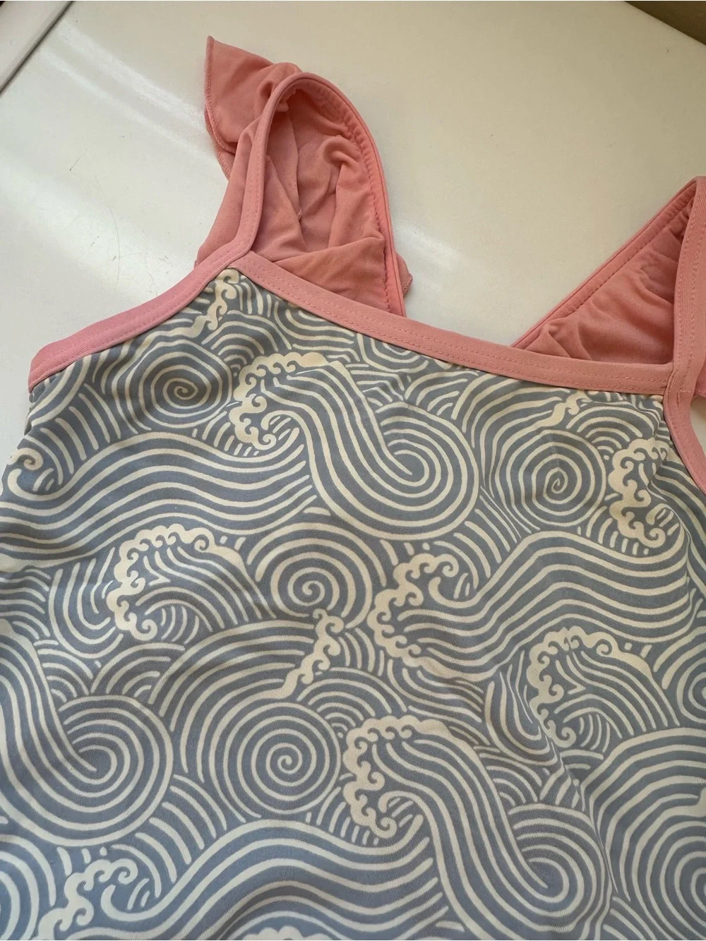 The Beaufort Bonnet Company 3T Bowhicket Swimsuit Grandmillennial Esque Waves